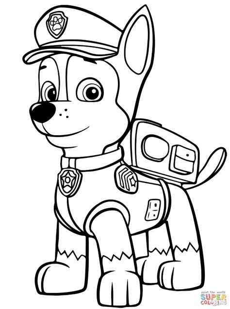 dibujos para colorear paw patrol